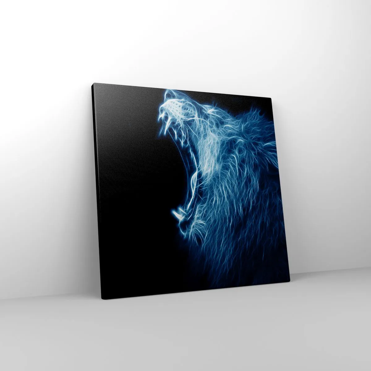 Obraz na płótnie - Płomienny gniew króla - 40x40 cm