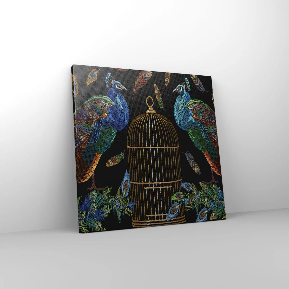 Impression sur toile - Image sur toile - En robes royales - 40x40 cm