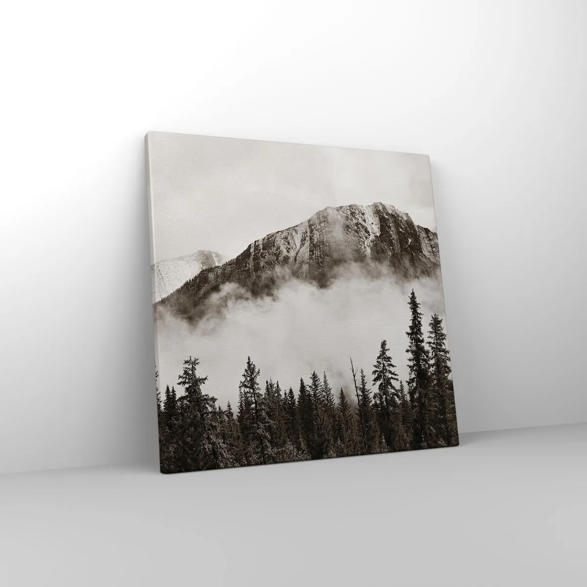 Bild auf Leinwand - Leinwandbild - Lineal aus Granit - 40x40 cm