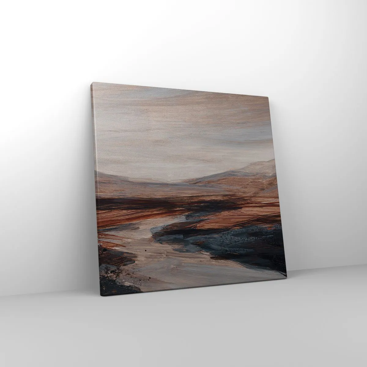 Lærredstryk - Billede på lærred - Fredfyldt dal - 40x40 cm
