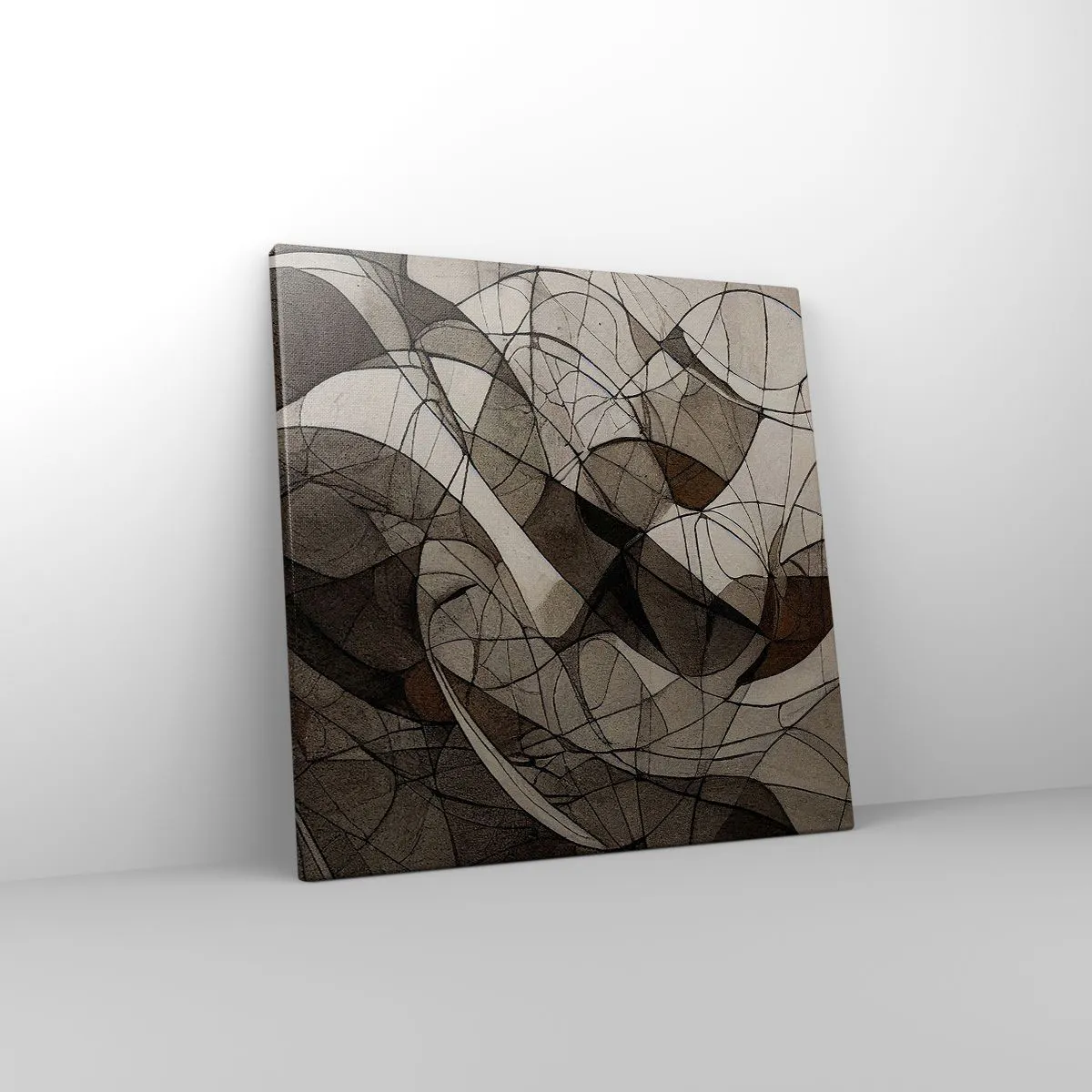 Lærredstryk - Billede på lærred - Cirkulation af jordens farver - 40x40 cm