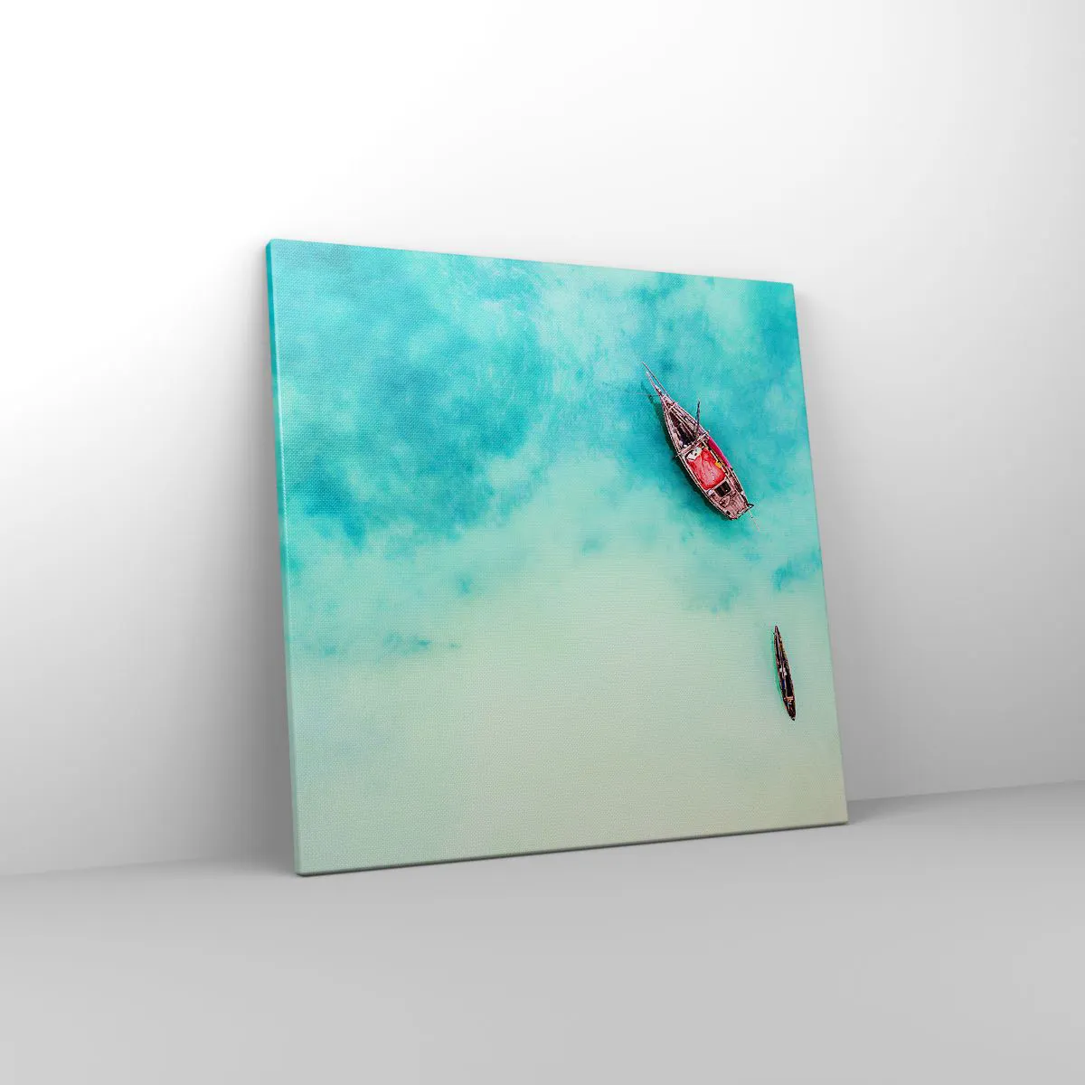 Obraz na plátně - Protože na plážích Zanzibaru, když je přebytek vody… - 50x50 cm