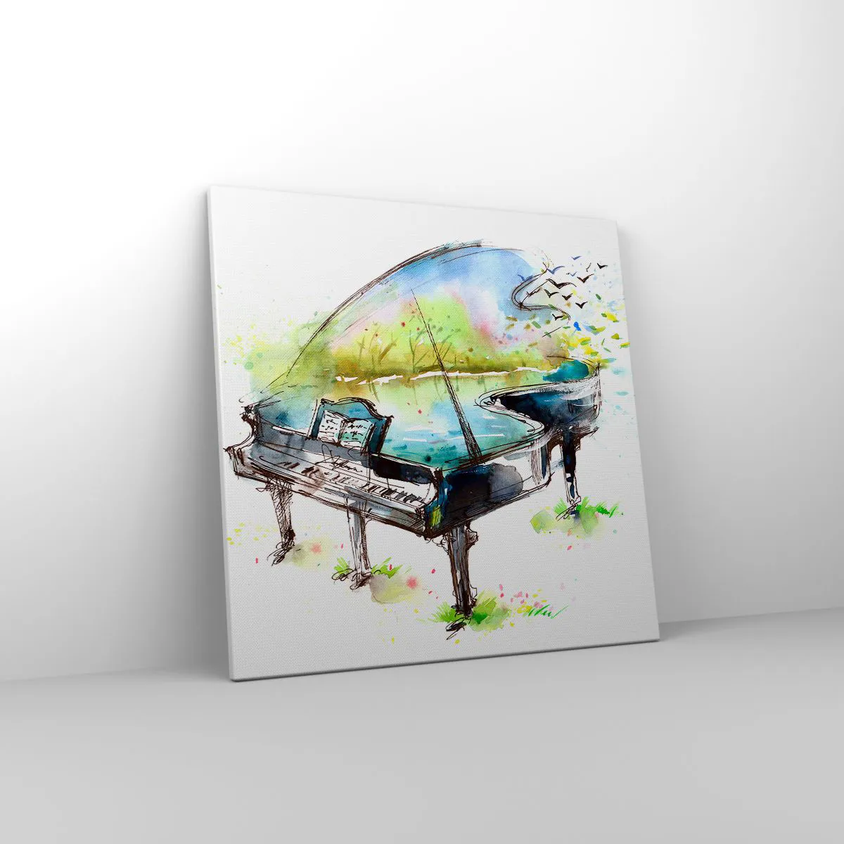 Obraz na plátně - Zakleté v hudbě - 50x50 cm