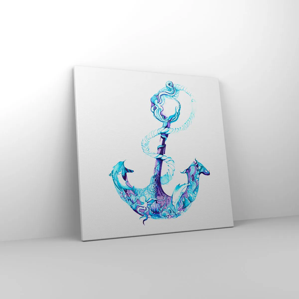 Lærredstryk - Billede på lærred - Forvalter af havets hemmeligheder - 50x50 cm