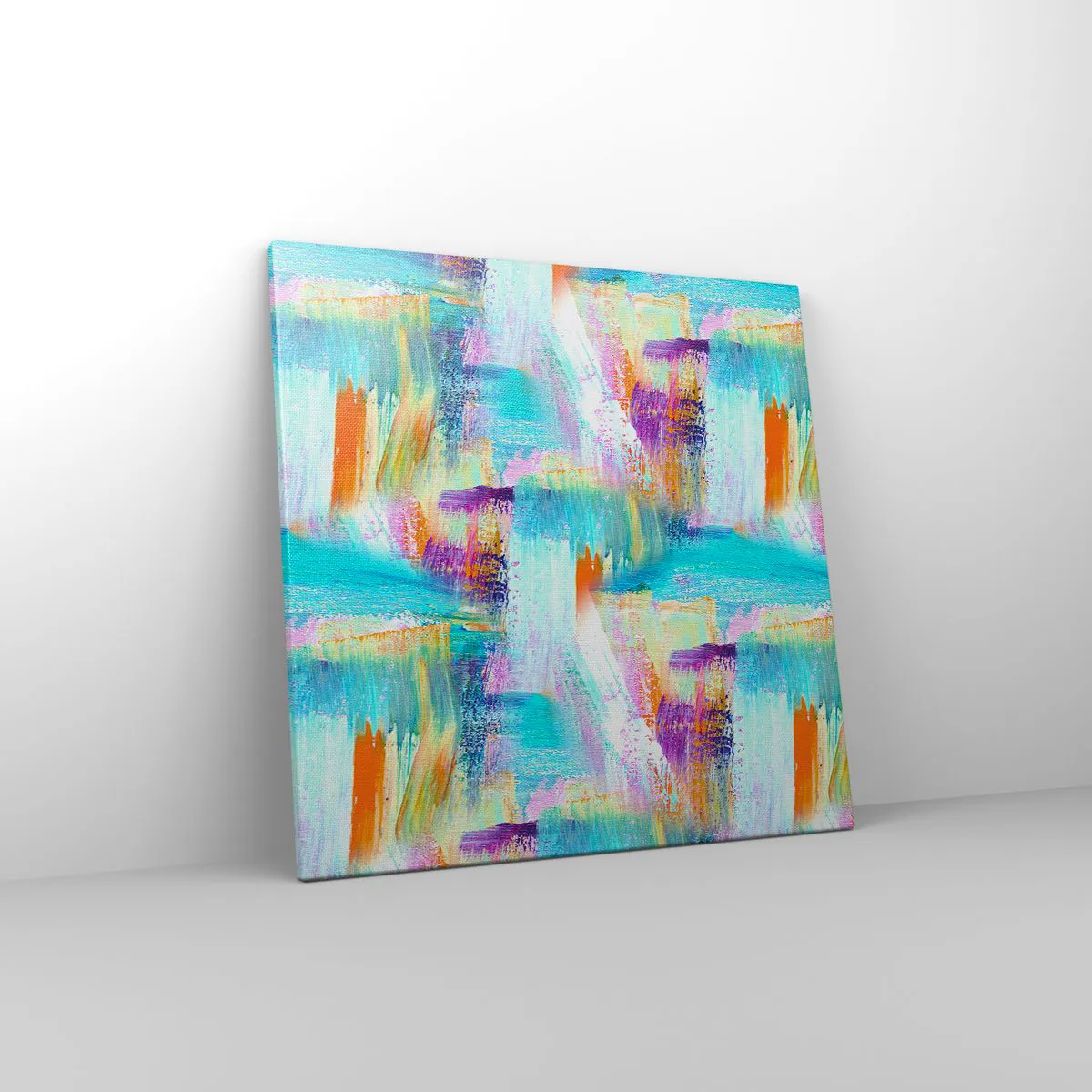 Cuadro sobre lienzo - Impresión de Imagen - Un alegre traductor de garabatos - 50x50 cm