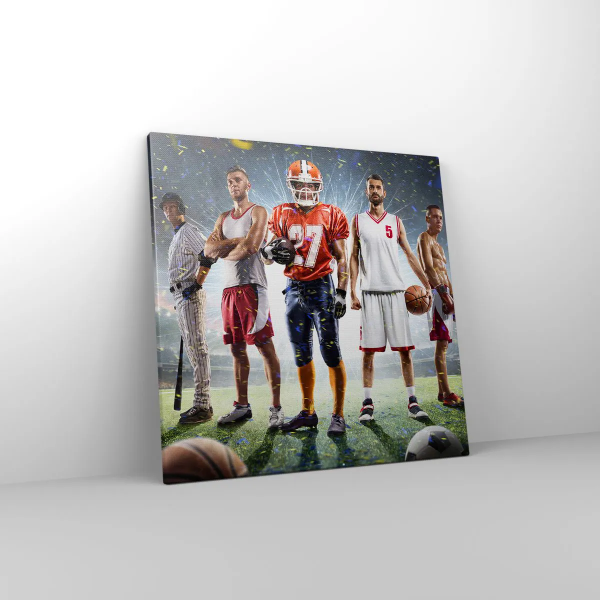 Obraz na płótnie - Gladiatorzy boisk - 50x50 cm