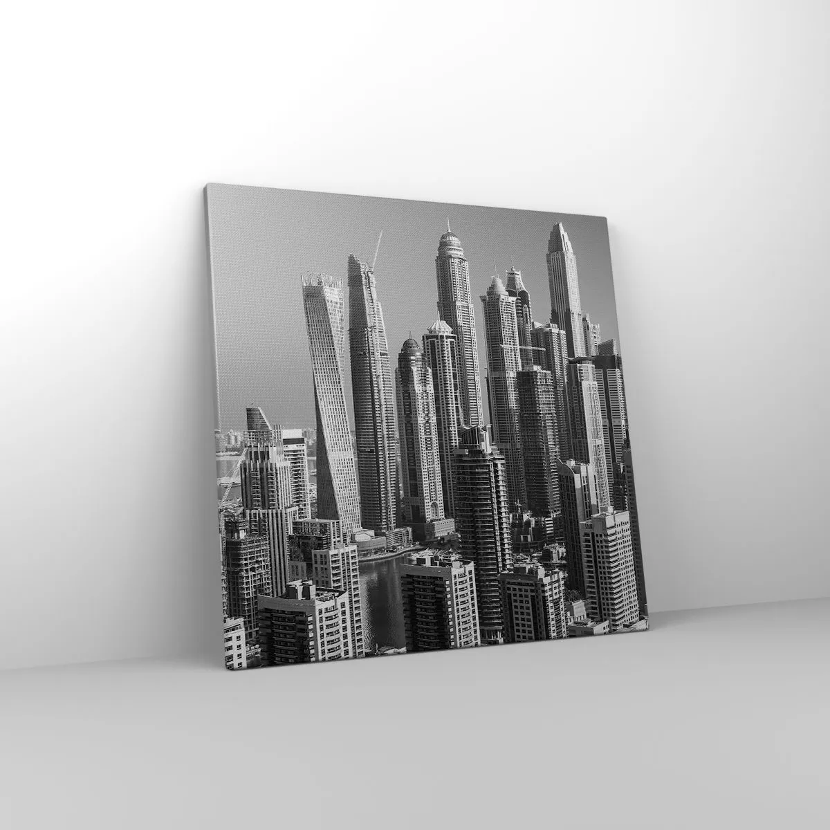 Canvas picture - City over a Desert - 50x50 cm
