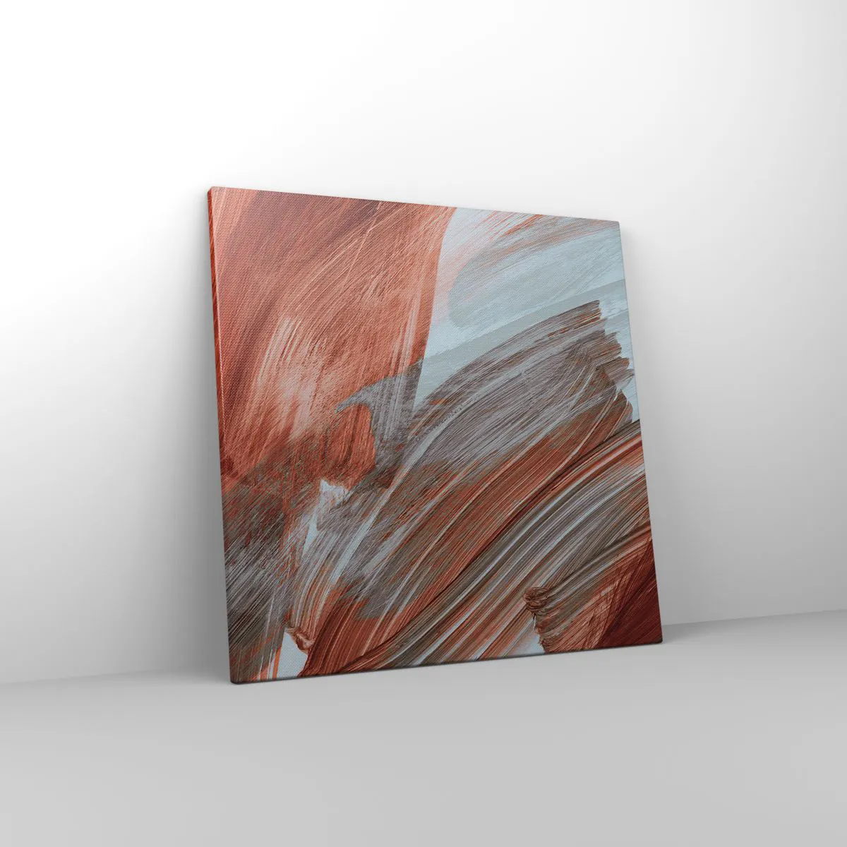 Canvastavla - Bild på duk - Höst- och blåsig abstraktion - 50x50 cm