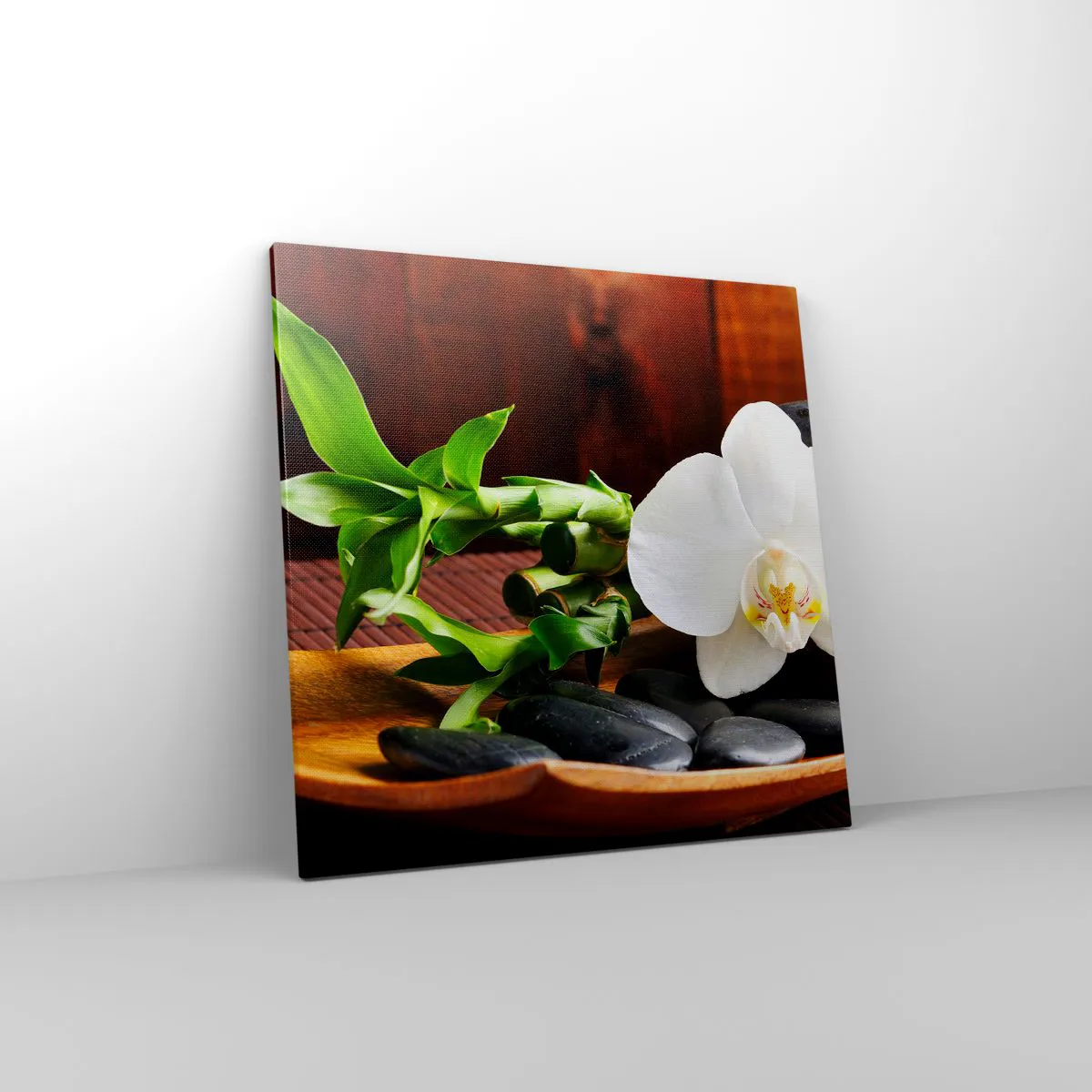 Lærredstryk - Billede på lærred - Overgiv dig til naturens berøring - 60x60 cm