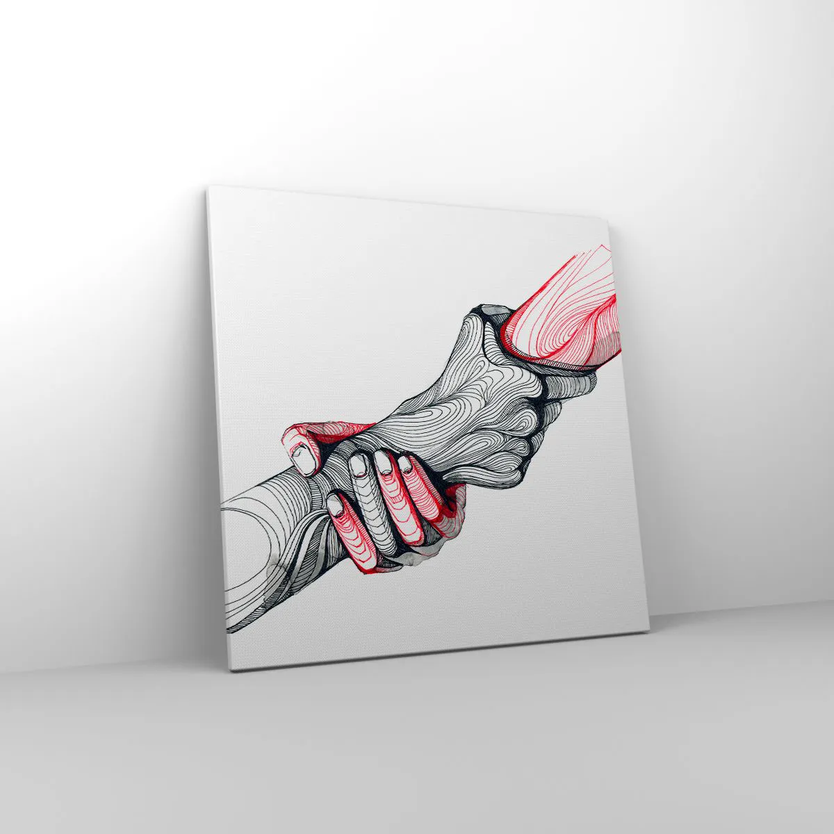 Impression sur toile - Image sur toile - Vous êtes entre de bonnes mains - 60x60 cm