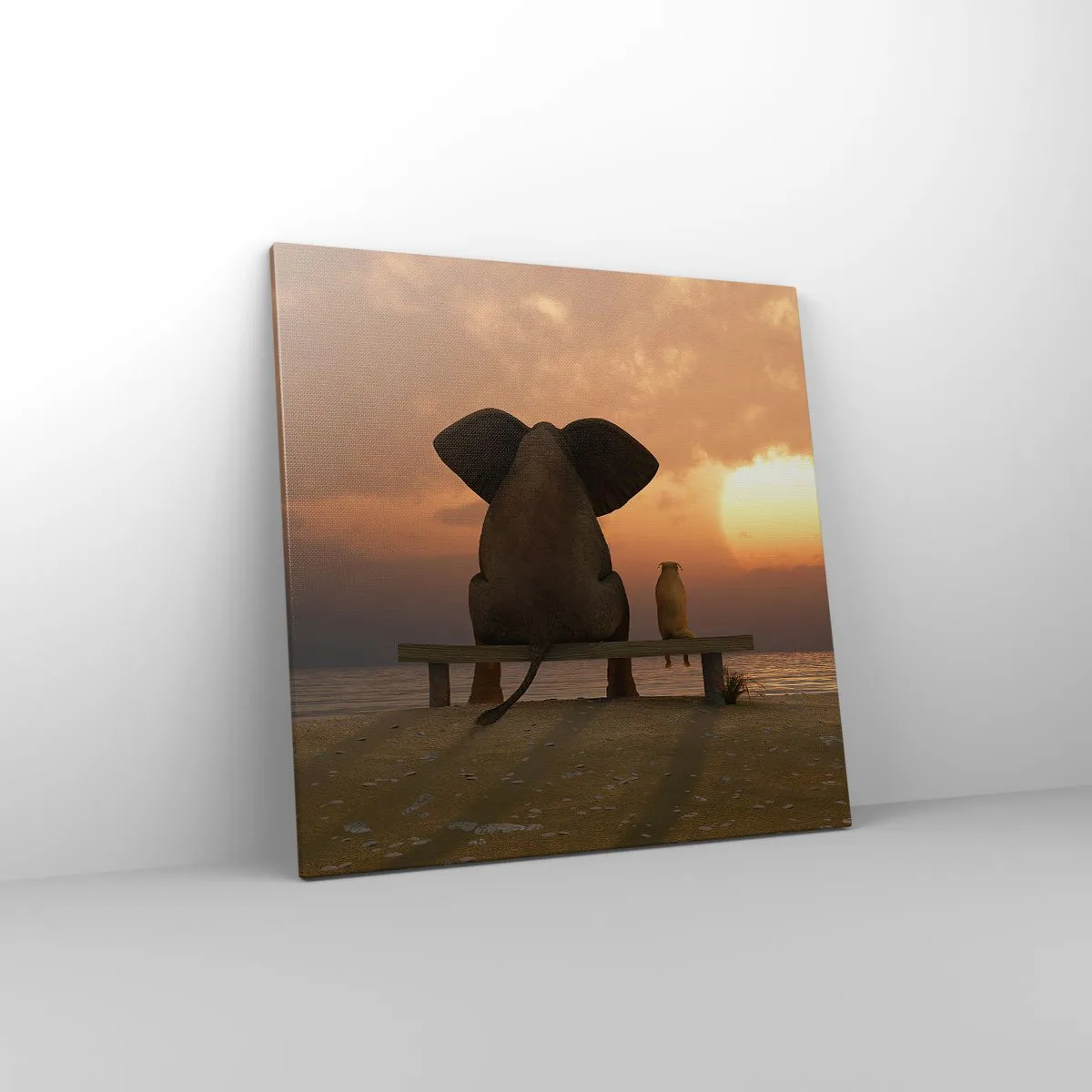 Obraz na płótnie - Dobrze jest razem pomilczeć - 60x60 cm