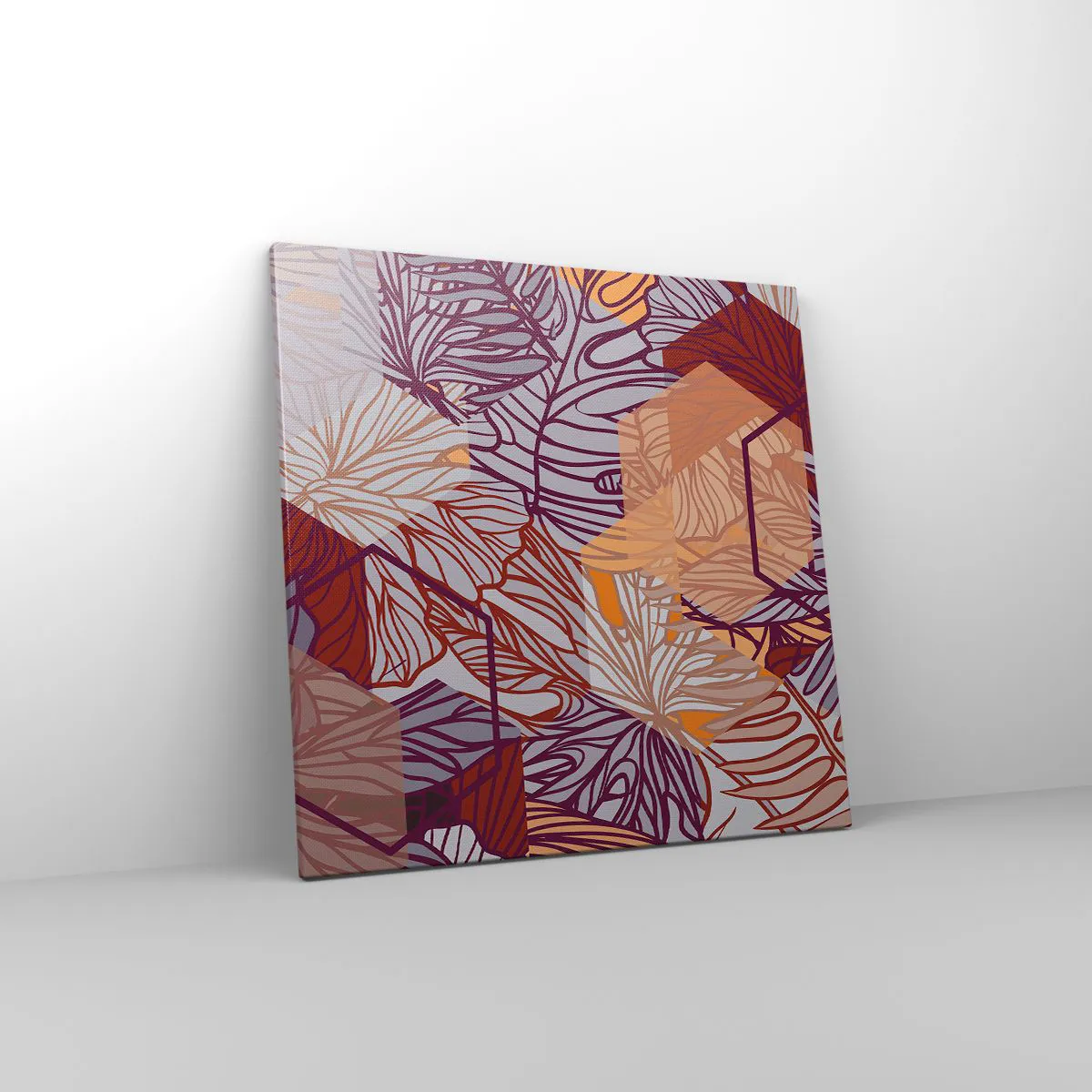 Canvas picture - Impossible Union of Geometry and Nature - 60x60 cm