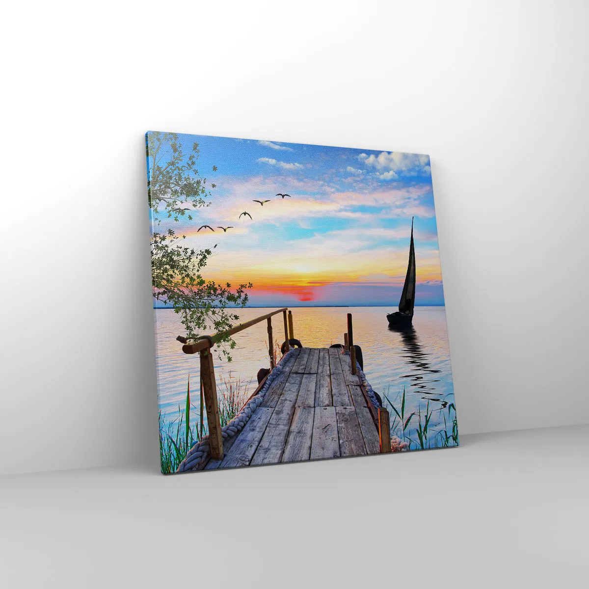 Impression sur toile - Image sur toile - Bonsoir! - 60x60 cm