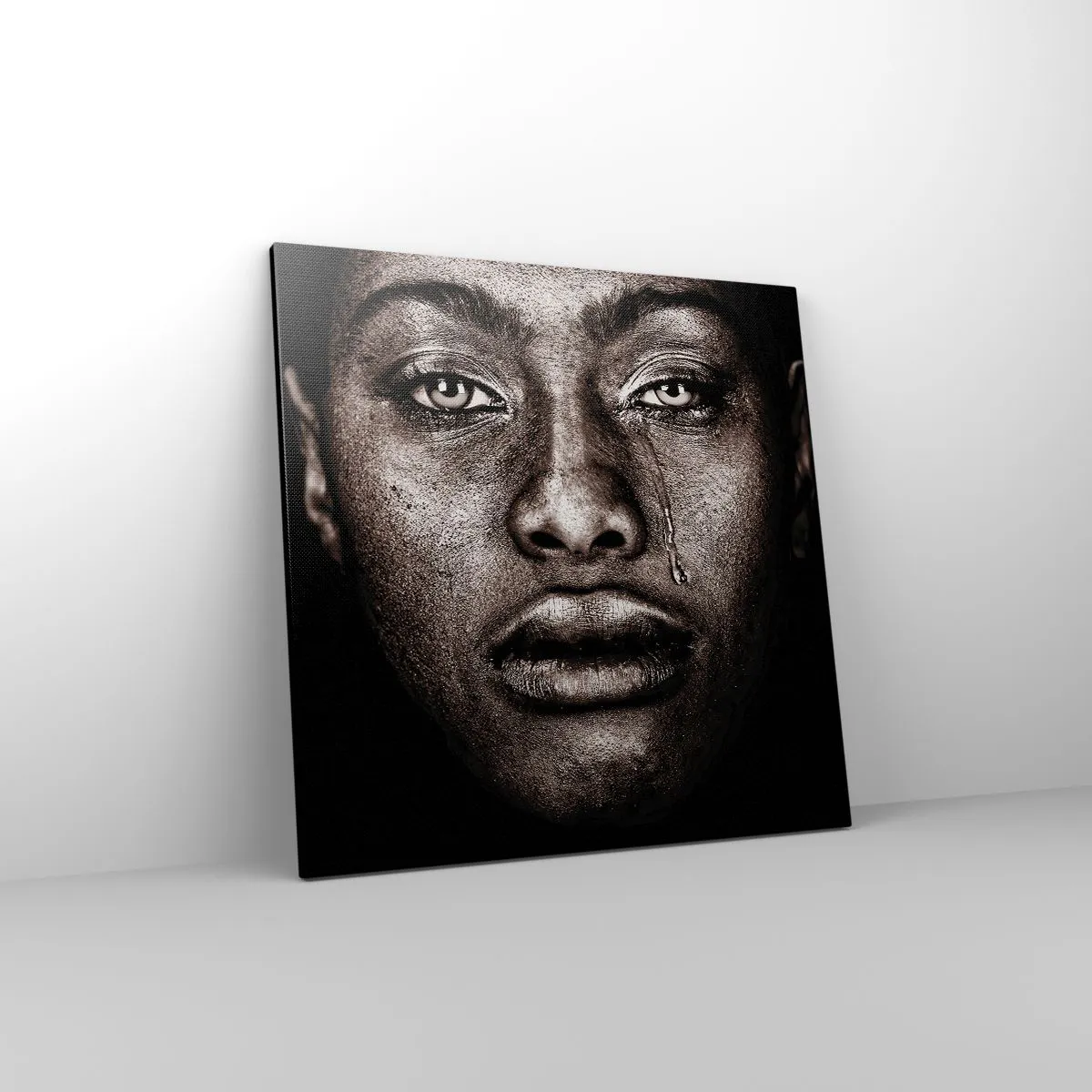 Impression sur toile - Image sur toile - Une larme - 60x60 cm