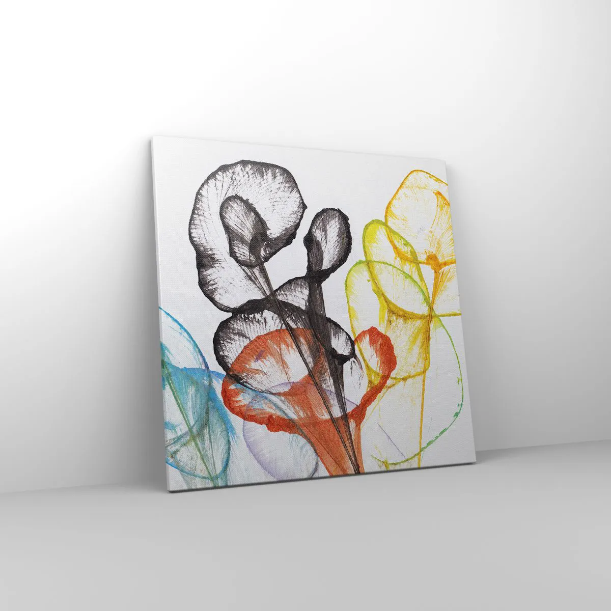 Impression sur toile - Image sur toile - Fleurs avec une âme - 60x60 cm