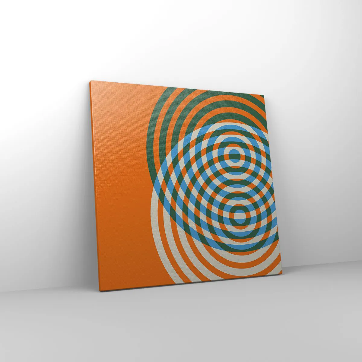 Obraz na płótnie - Abstrakcyjna wariacja kolista - 60x60 cm