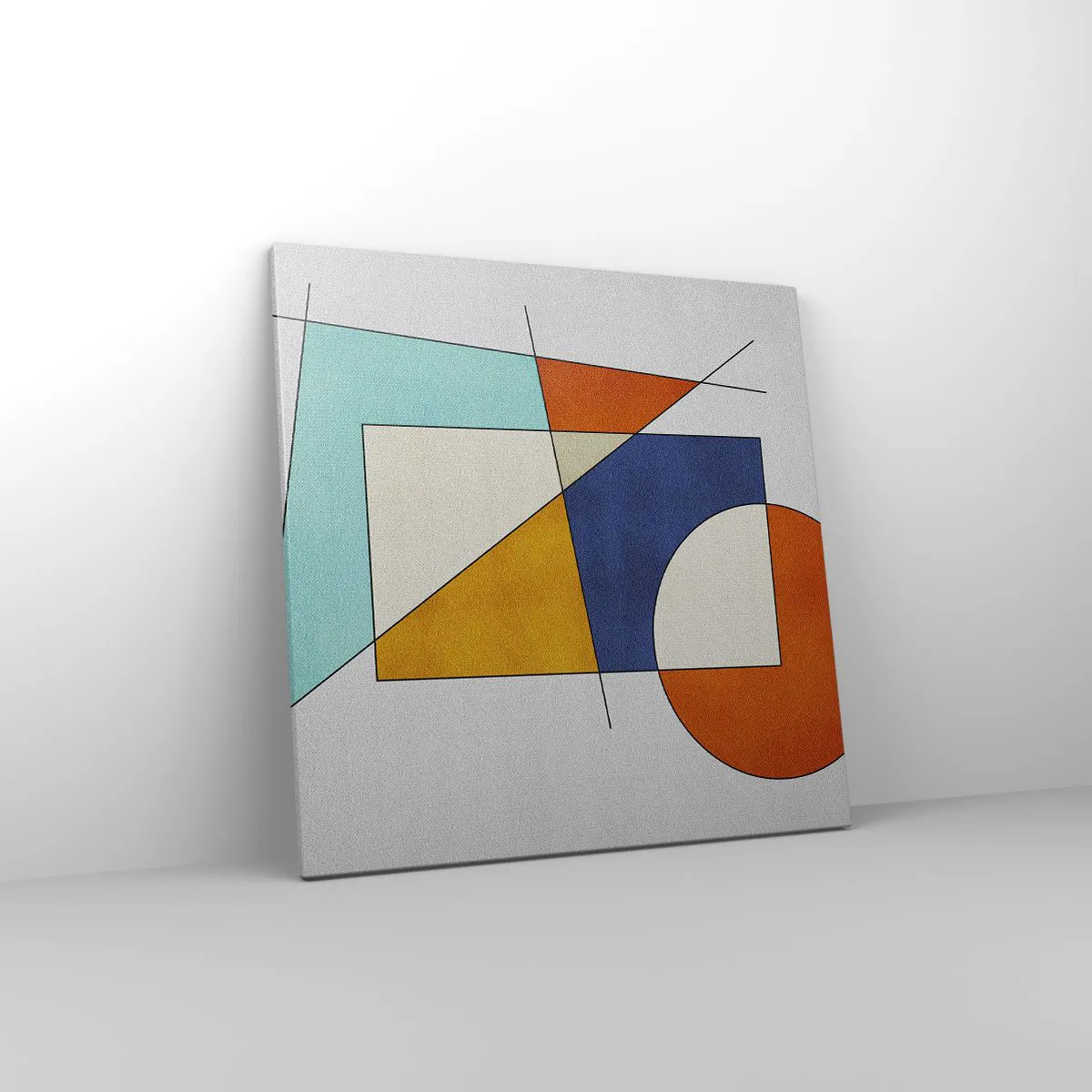 Impression sur toile - Image sur toile - Abstraction : plaisir moderniste - 60x60 cm