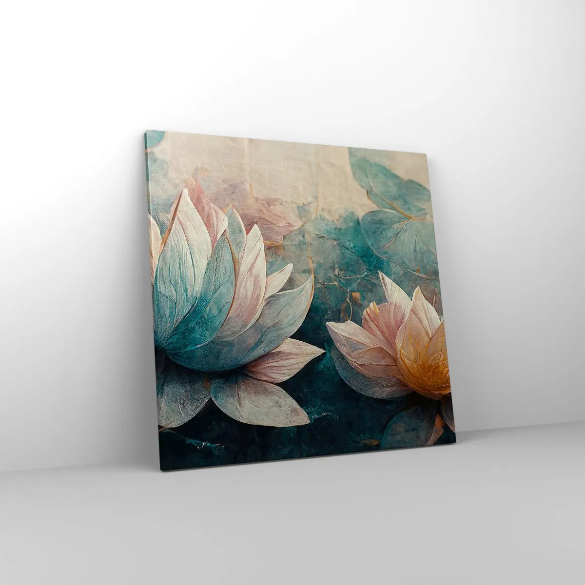 Vászonkép - Tavi csillagok - 60x60 cm