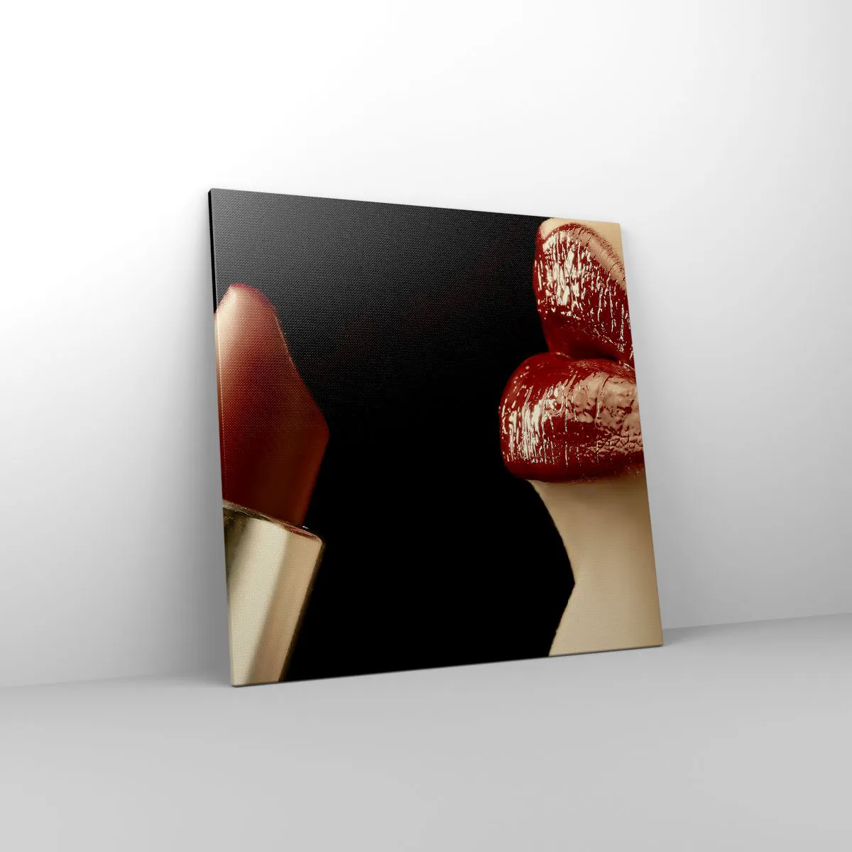 Obraz na plátně - Smyslnost a lesk karmínu - 70x70 cm