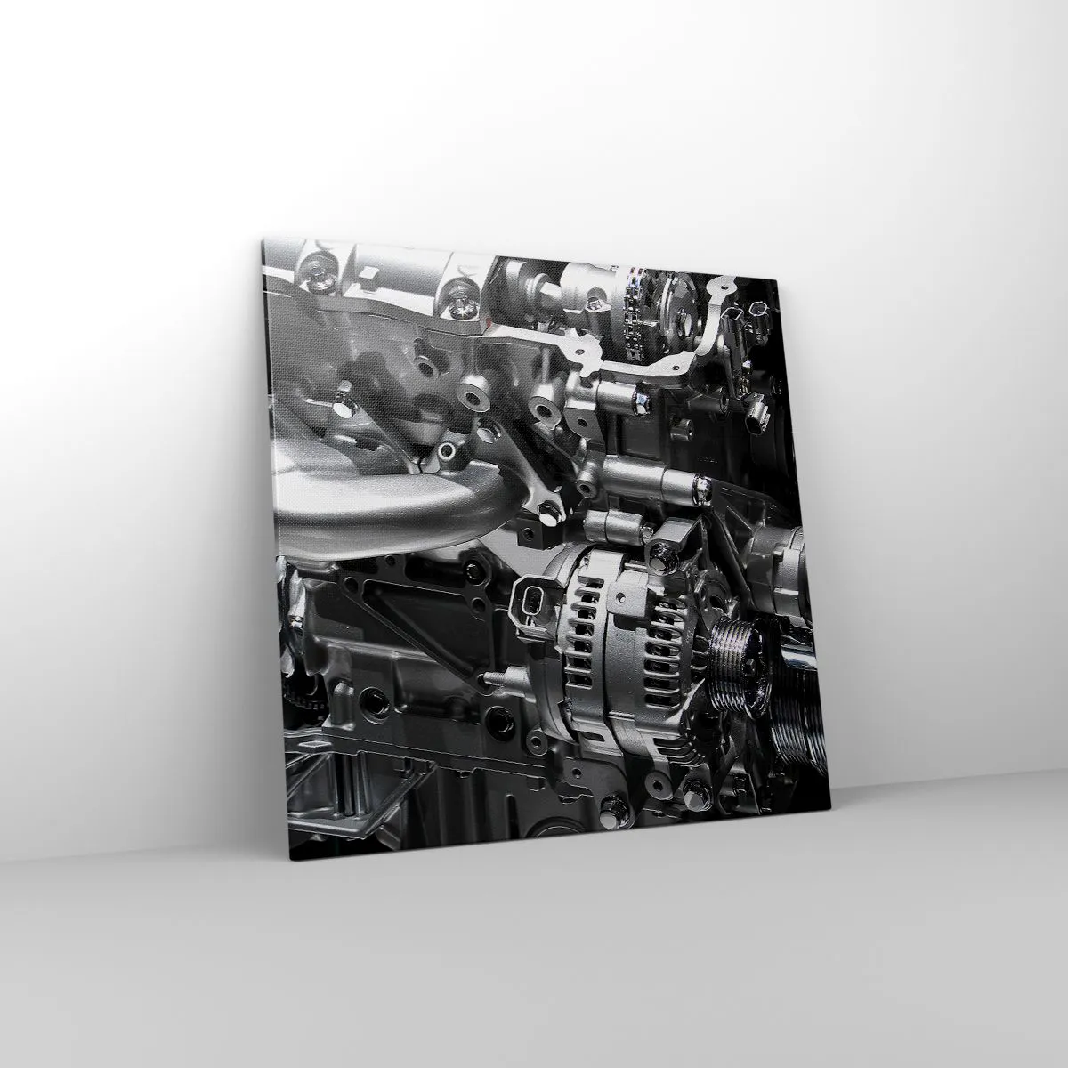 Canvastavla - Bild på duk - Stål, vacker, stark - 70x70 cm