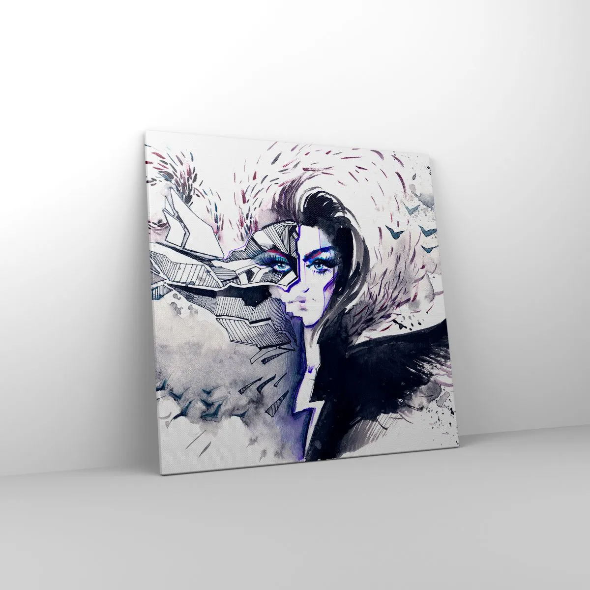 Vászonkép - Démoni és gyönyörű - 70x70 cm