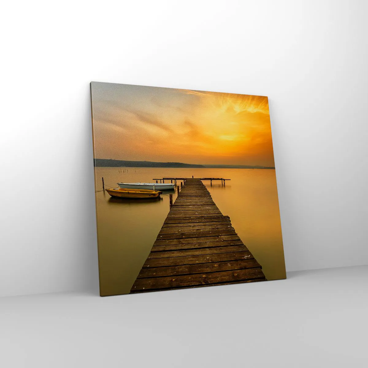 Canvas picture - I Will Open up Golden Sky before You - 70x70 cm