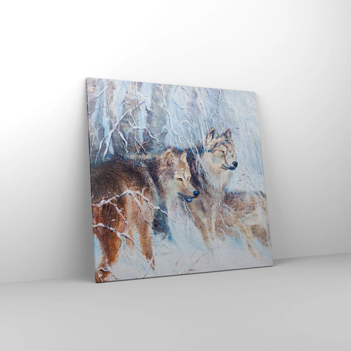 Impression sur toile - Image sur toile - Attention! Ca arrive ... - 70x70 cm