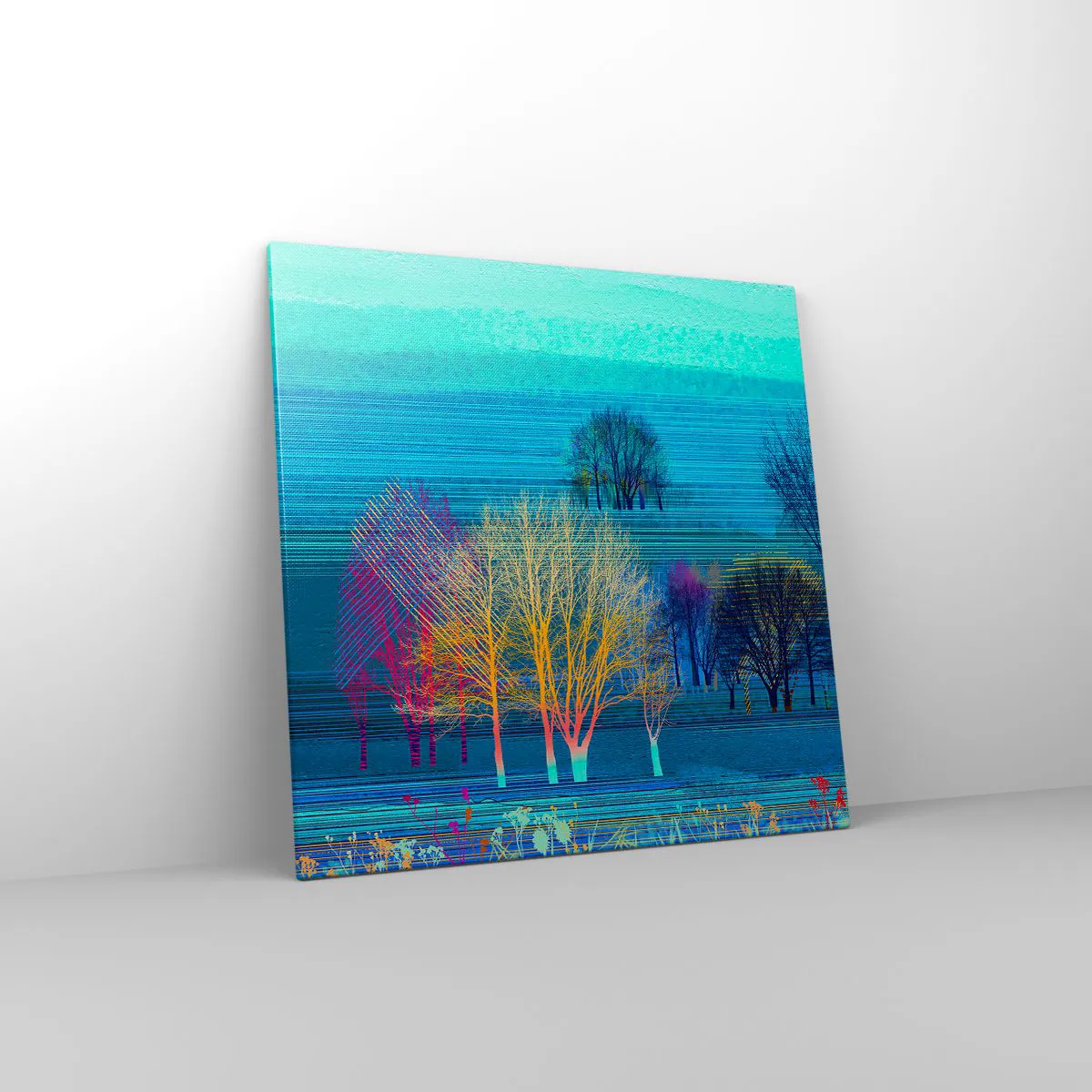 Impression sur toile - Image sur toile - Un paysage soigné - 70x70 cm