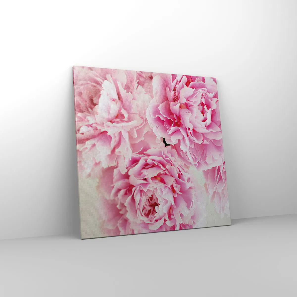 Lærredstryk - Billede på lærred - I lyserød glamour - 70x70 cm