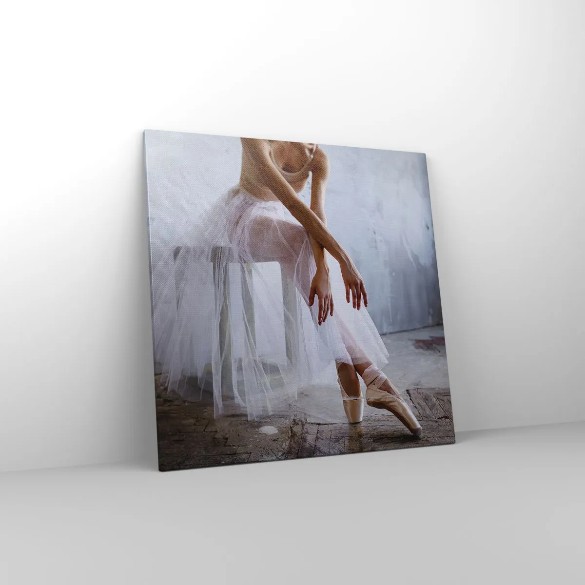 Lærredstryk - Billede på lærred - Før rampelysene skinner - 70x70 cm