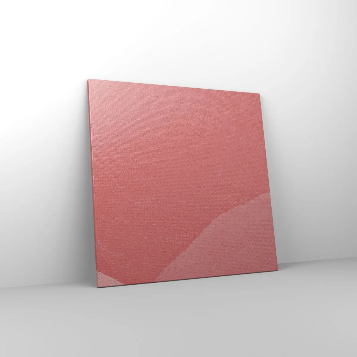 Quadro em tela - Composição orgânica em rosa - 70x70 cm