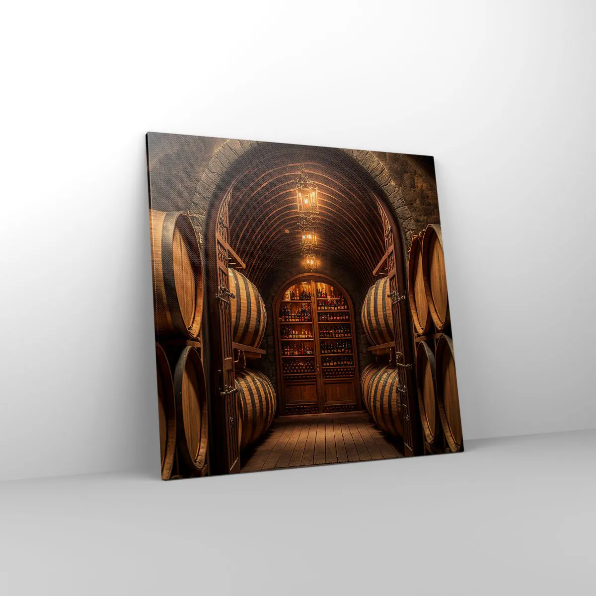 Obraz na płótnie - Klimatyczna piwnica - 70x70 cm