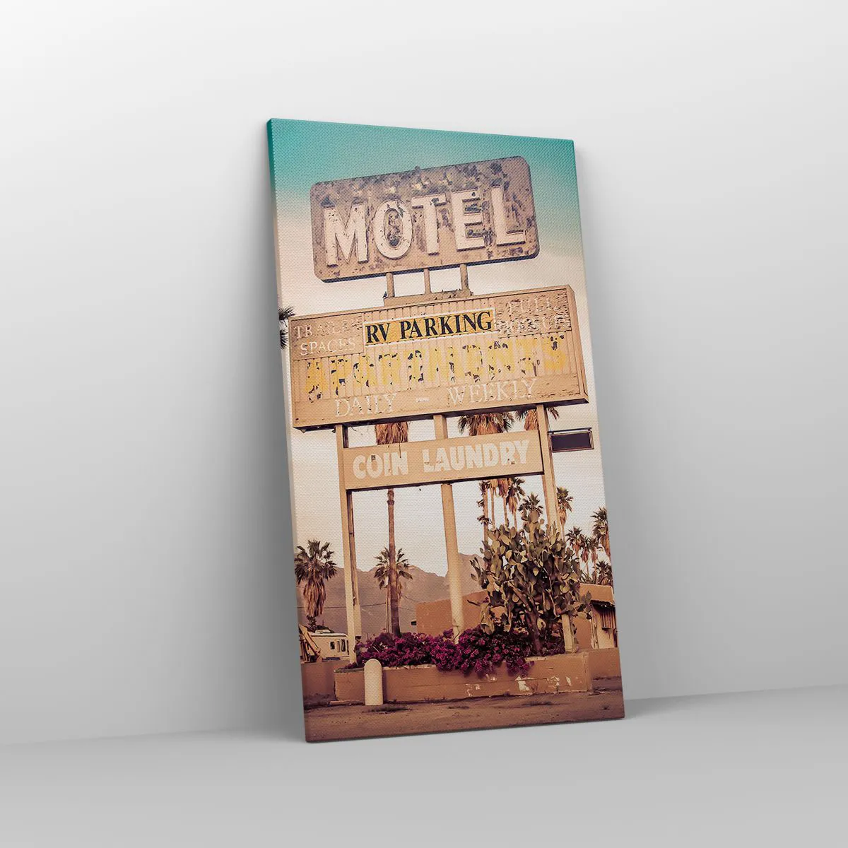 Impression sur toile - Image sur toile - Ici, le temps s'est arrêté - 45x80 cm