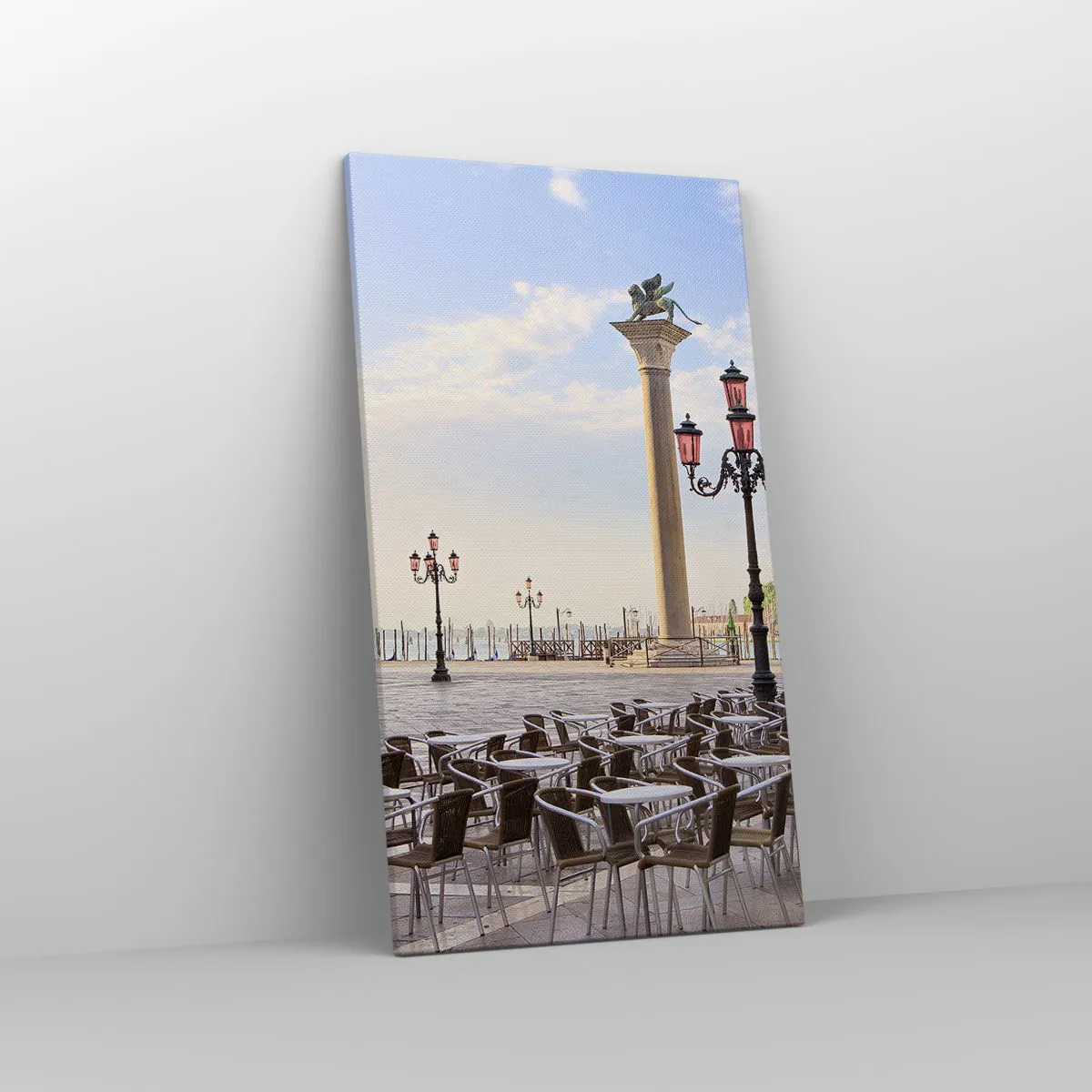 Lærredstryk - Billede på lærred - Velkommen, alt er klar - 45x80 cm