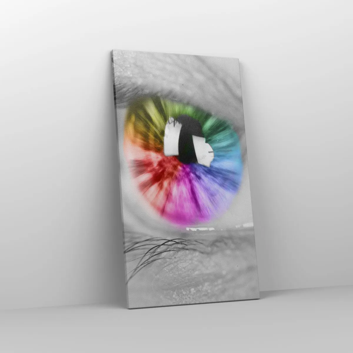 Canvas picture - See the World through Coloured Glasses - 45x80 cm