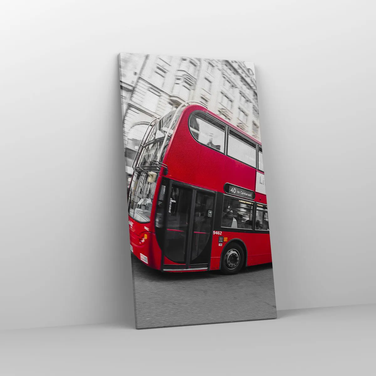 Obraz na plátně - Londýn tradičně - by bus - 45x80 cm