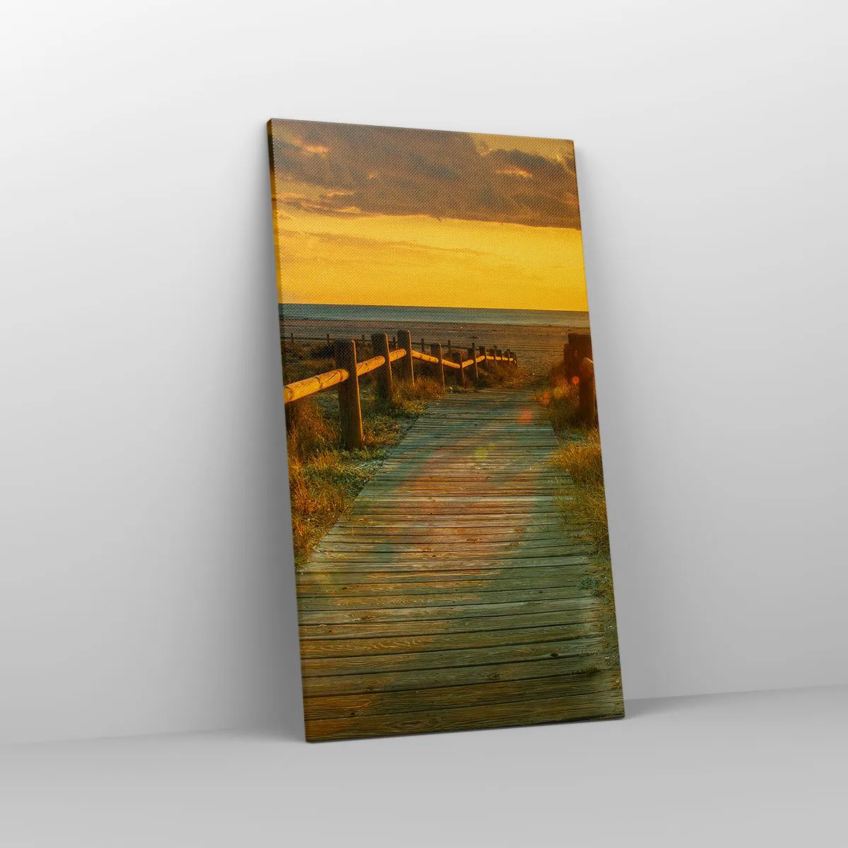 Obraz na płótnie - Skąpane w starym złocie - 45x80 cm