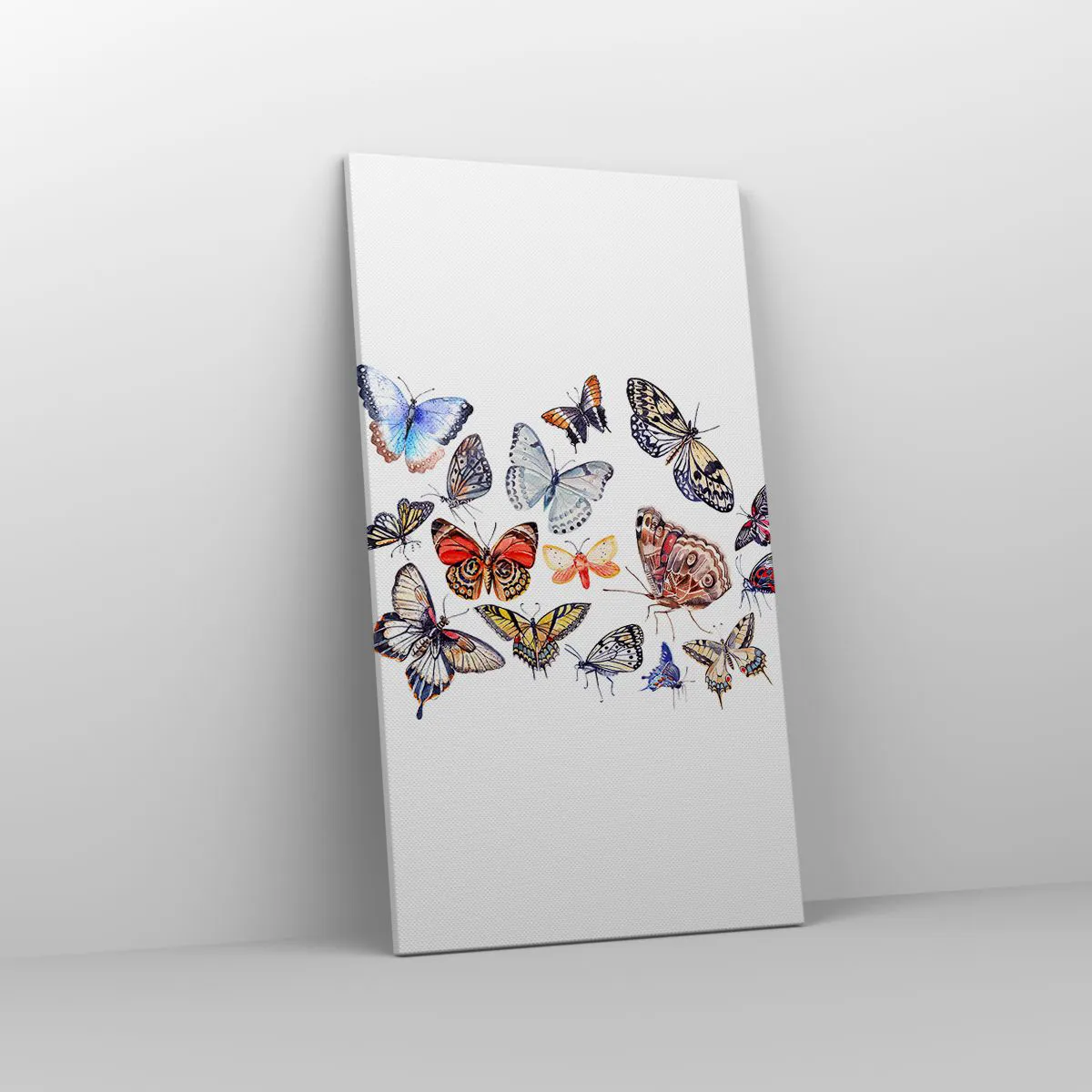 Impression sur toile - Image sur toile - Essaim de dentelle et de couleurs - 45x80 cm