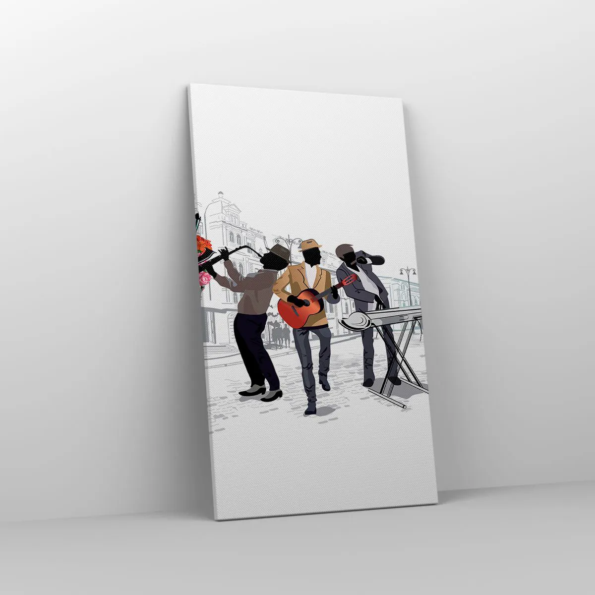 Vászonkép - Utcai zene - 45x80 cm