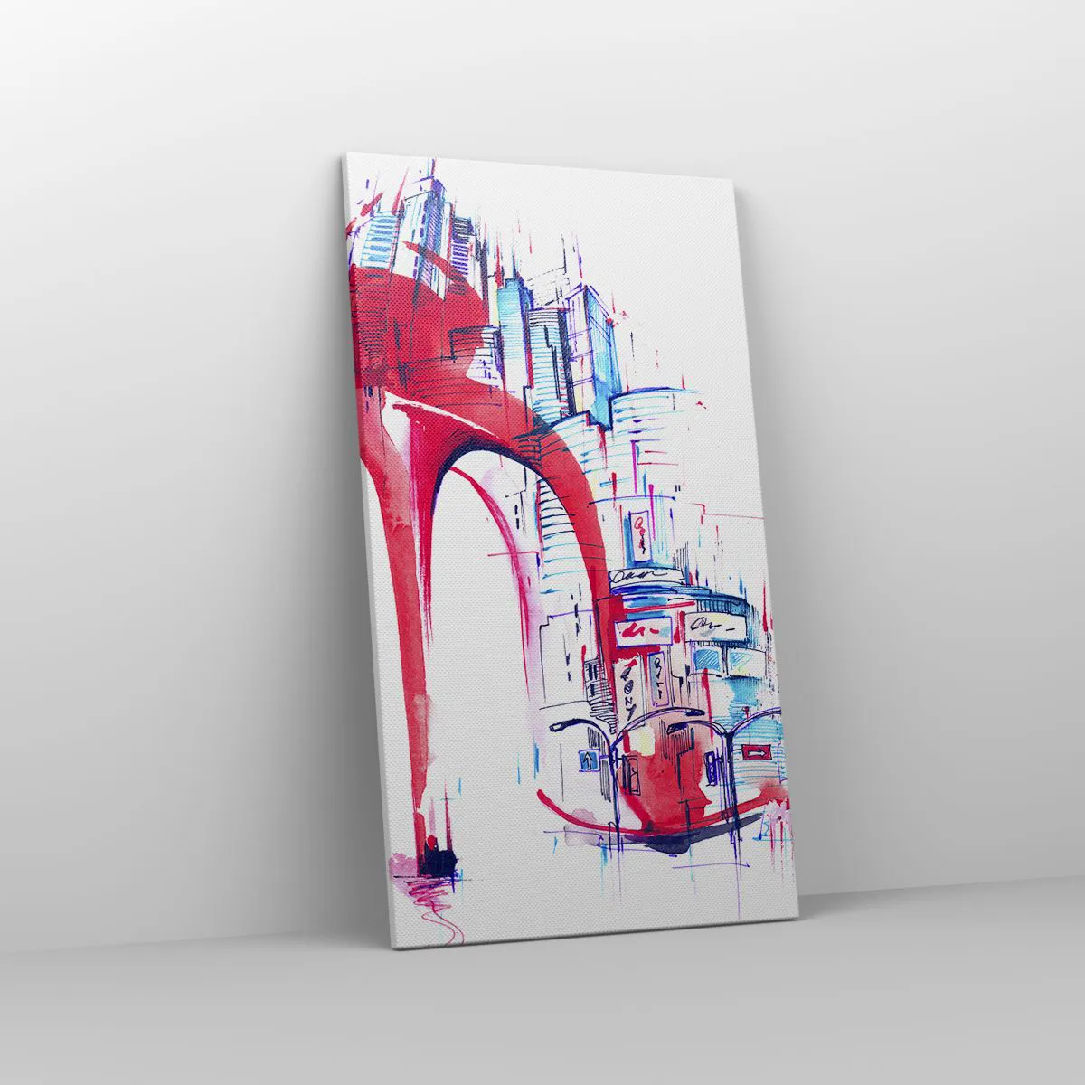 Obraz na plátně - Velkoměstská elegánka - 45x80 cm