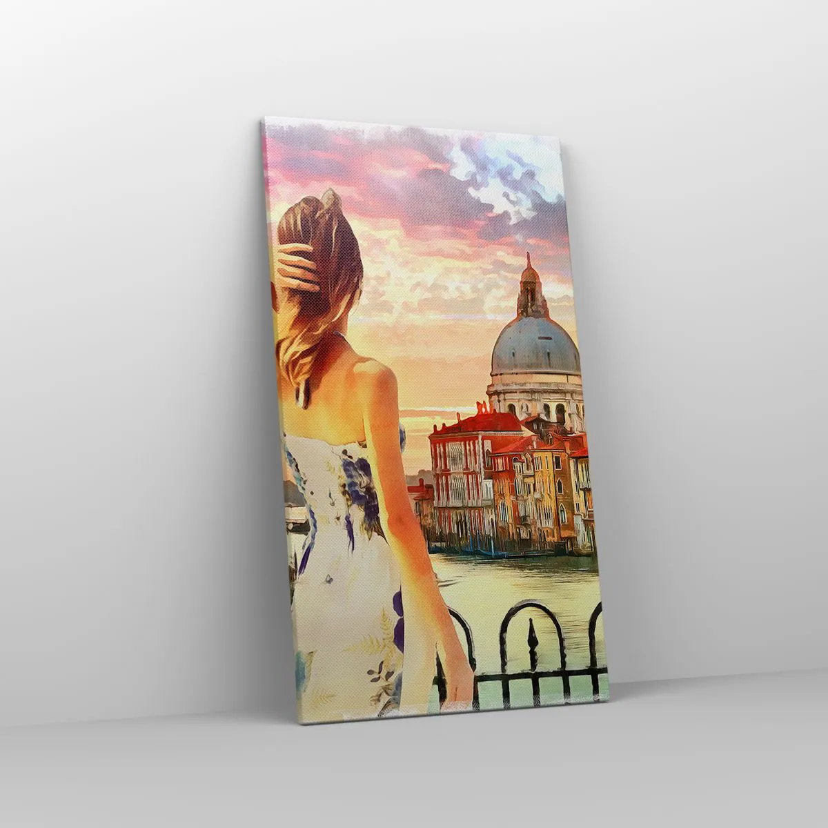 Canvastavla - Bild på duk - Äventyr endast i ... - 45x80 cm