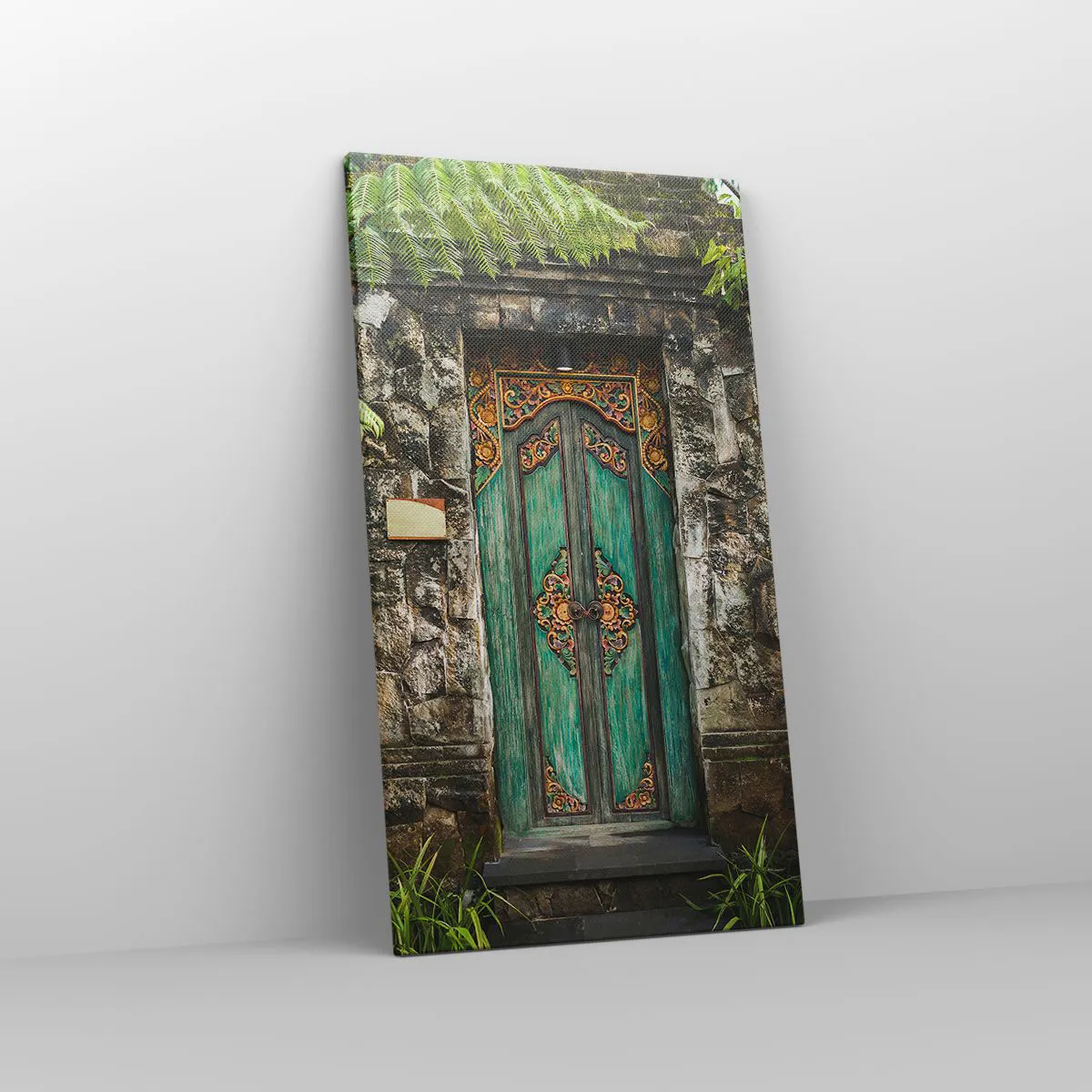 Impression sur toile - Image sur toile - Porte vers un monde exotique - 45x80 cm