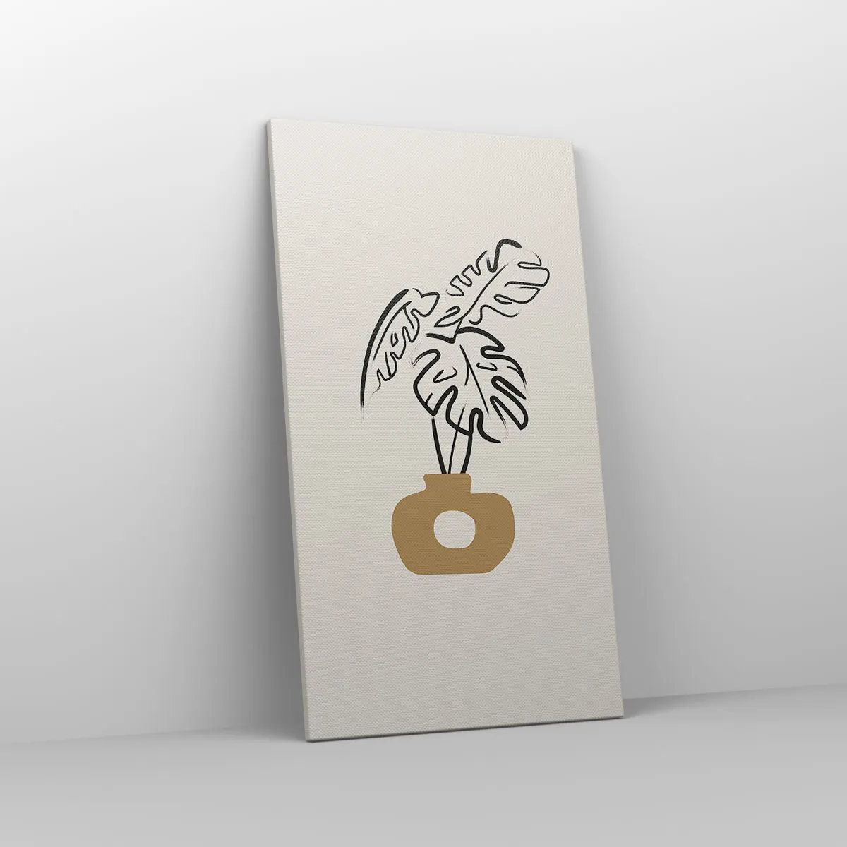 Vászonkép - Monstera - a ház díszítése - 45x80 cm