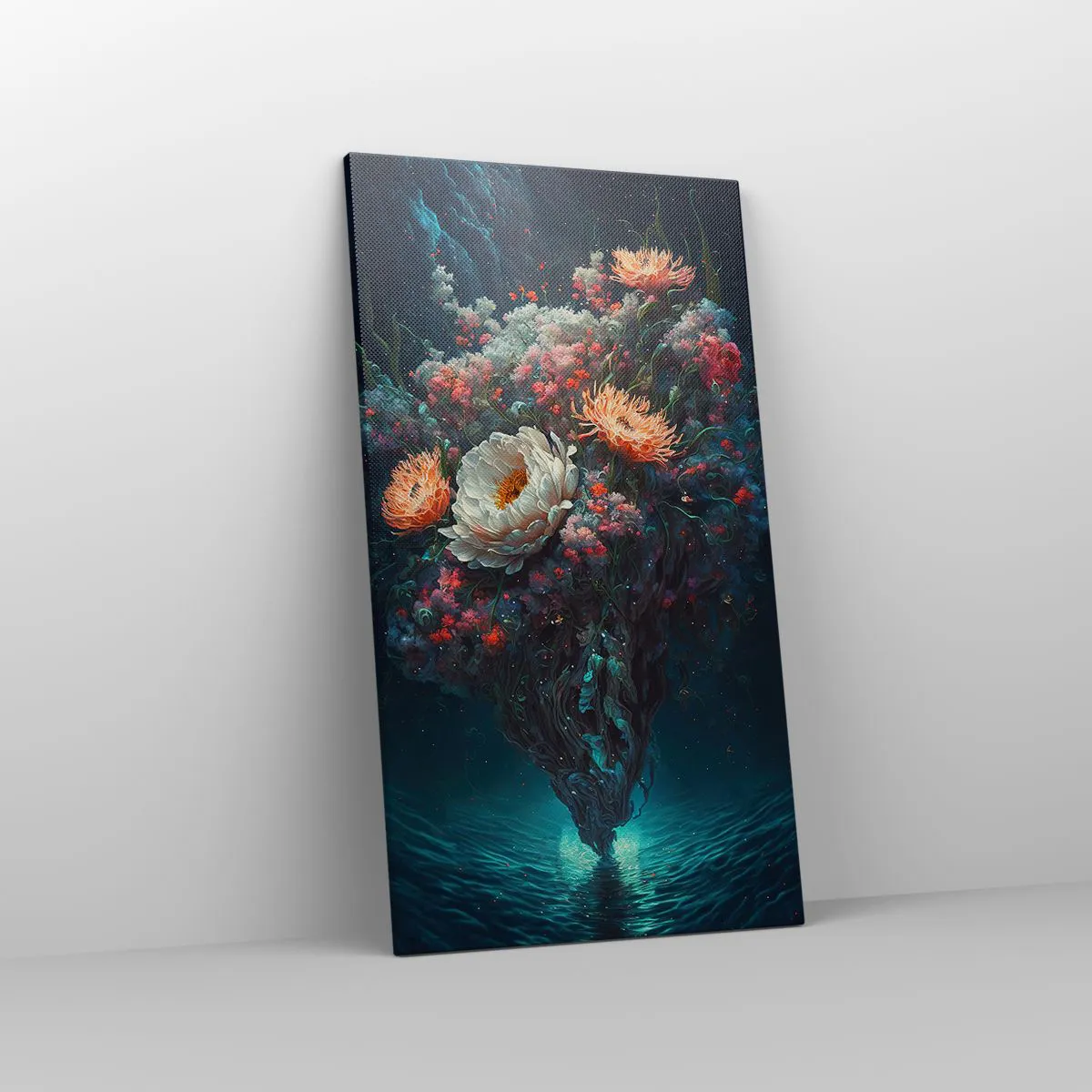 Cuadro sobre lienzo - Impresión de Imagen - Extraño jardín - 45x80 cm