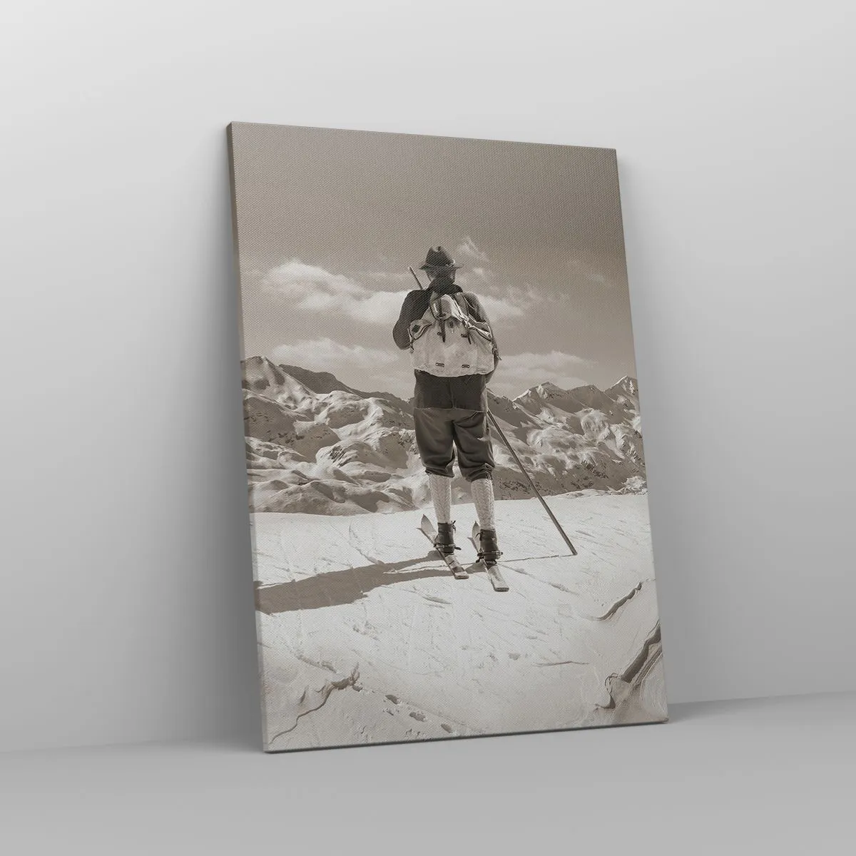 Canvastavla - Bild på duk - Och fjällen är samma - 50x70 cm