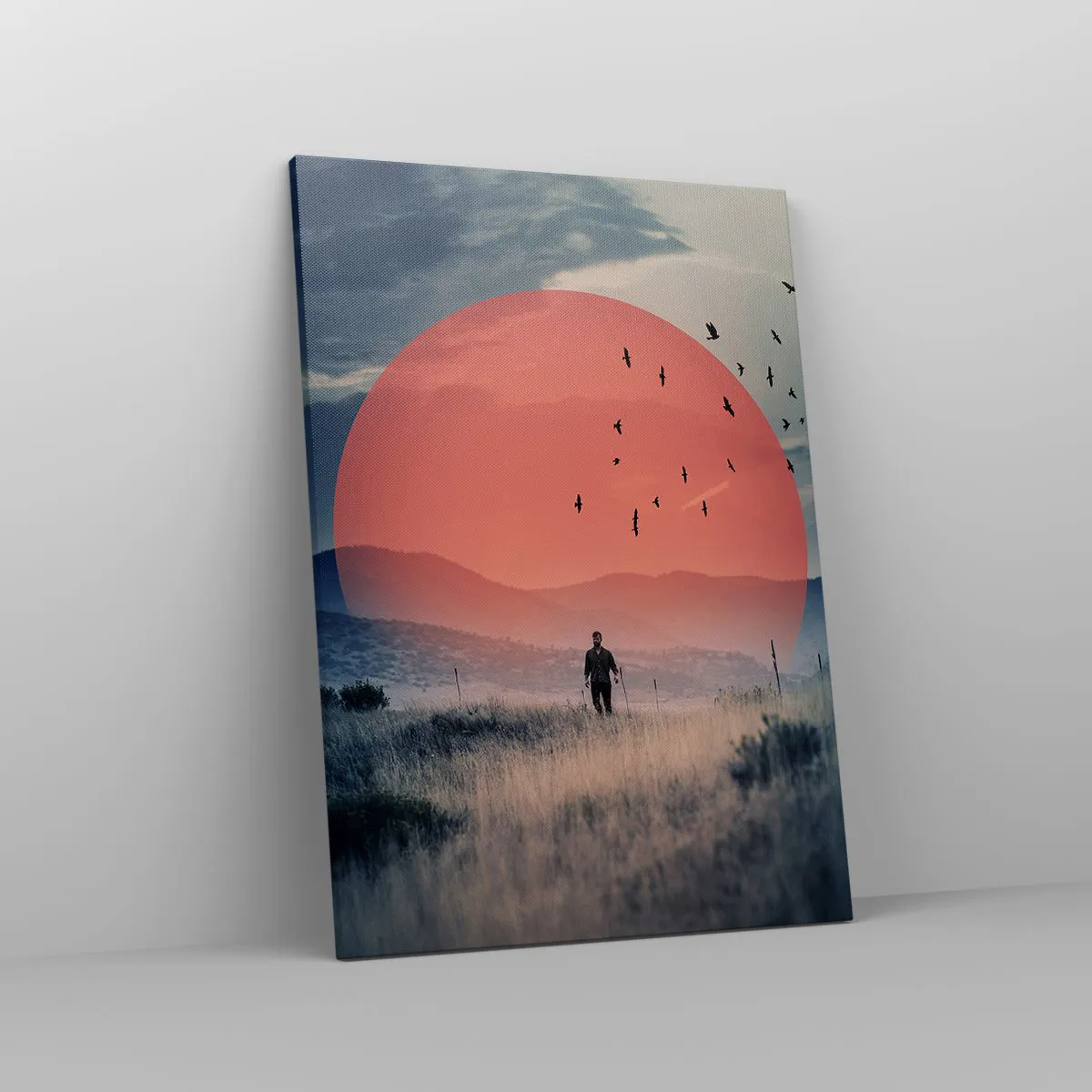 Lærredstryk - Billede på lærred - I sine elementer - 50x70 cm