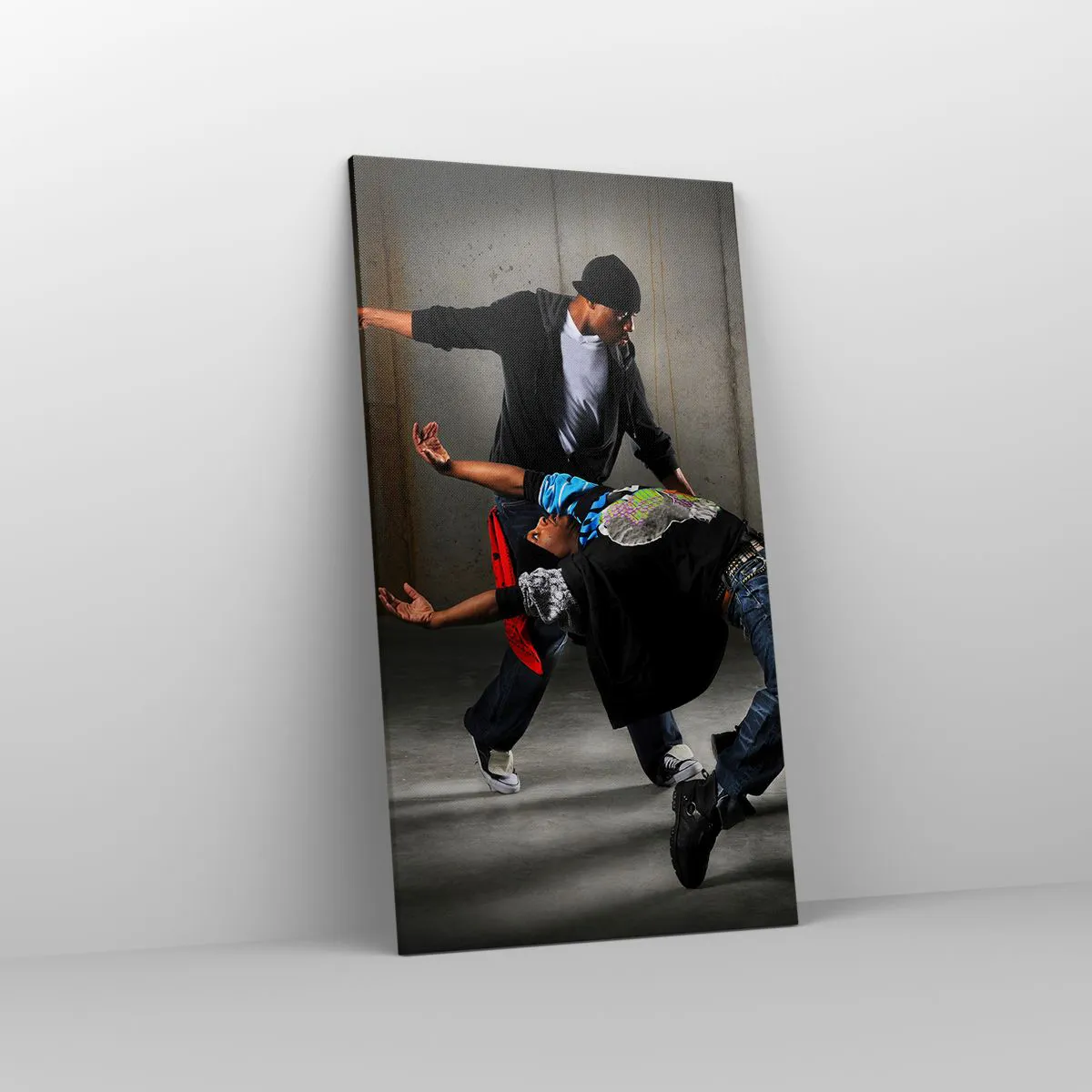 Impression sur toile - Image sur toile - Danser avec le vent de la rue - 55x100 cm