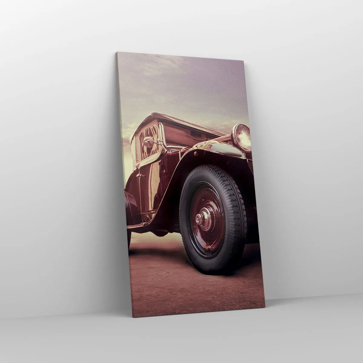 Canvas picture - Let's Drive to the Past - 55x100 cm