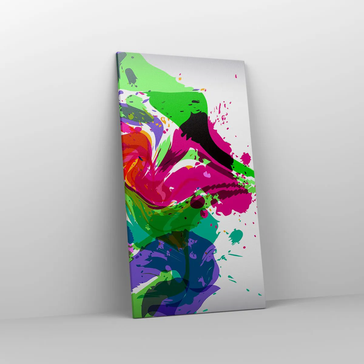 Obraz na płótnie - Opowieść w kolorach tęczy - 55x100 cm