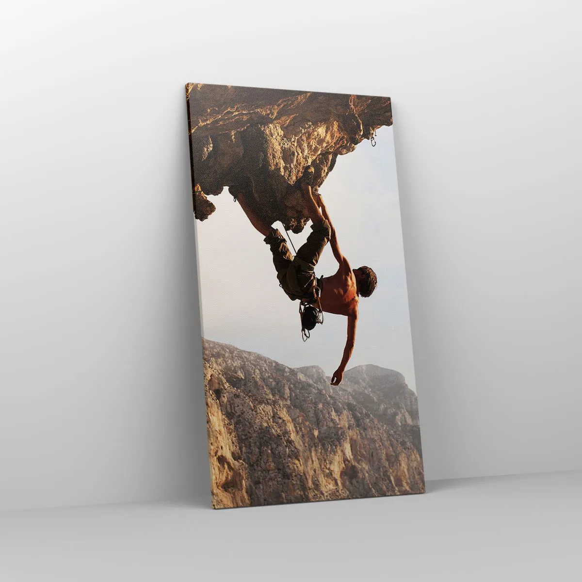 Canvas picture - The Whole World on a Sharp Cliff - 55x100 cm